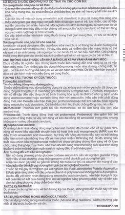 Thuốc Cepmox-Clav 875mg/125mg Imexpharm điều trị viêm xoang cấp tính do vi khuẩn, viêm tai giữa cấp tính (2 vỉ x 7 viên)