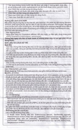 Thuốc Cepmox-Clav 875mg/125mg Imexpharm điều trị viêm xoang cấp tính do vi khuẩn, viêm tai giữa cấp tính (2 vỉ x 7 viên)