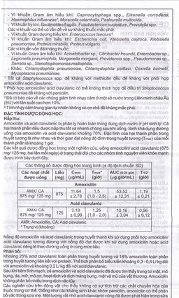 Thuốc Cepmox-Clav 875mg/125mg Imexpharm điều trị viêm xoang cấp tính do vi khuẩn, viêm tai giữa cấp tính (2 vỉ x 7 viên)