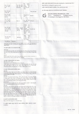 Thuốc Sarariz 5.9mg Kyung Dong điều trị đau nửa đầu, chứng chóng mặt (60 viên)