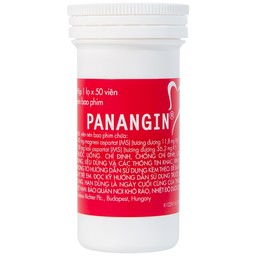Viên nén Panangin Gedeon bổ sung kali, magnesi dùng trong suy tim (50 viên)