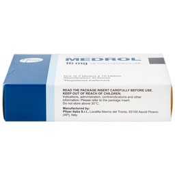 Thuốc Medrol 16mg Pfizer kháng viêm, điều trị rối loạn nội tiết, viêm tuyến giáp (3 vỉ x 10 viên)