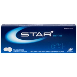 Viên ngậm Star Benko OPV điều trị nhiễm khuẩn miệng, họng (2 vỉ x 12 viên)