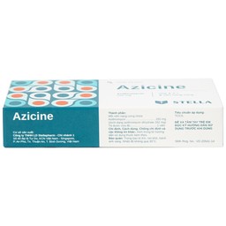 Thuốc Azicine 250mg Stella điều trị nhiễm khuẩn (1 vỉ x 6 viên)