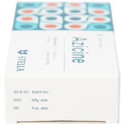 Thuốc Azicine 250mg Stella điều trị nhiễm khuẩn (1 vỉ x 6 viên)