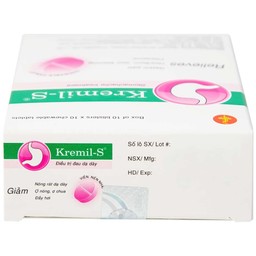 Viên nhai Kremil-S United điều trị đau dạ dày, giảm nóng rát dạ dày, ợ nóng, ợ chua (10 vỉ x 10 viên)