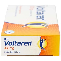 Viên đặt Voltaren 100mg Novartis điều trị viêm và thoái hóa của bệnh thấp khớp (1 vỉ x 5 viên)