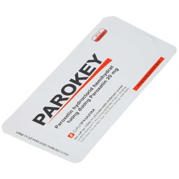 Viên nén Parokey 20mg DaViPharm điều trị trầm cảm, rối loạn ám ảnh cưỡng bức (3 vỉ x 10 viên) 
