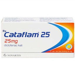 Thuốc Cataflam 25 Novartis điều trị đau sau chấn thương, viêm và sưng do bong gân (1 vỉ x 10 viên)
