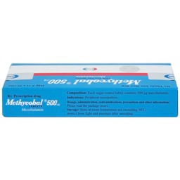 Viên nén Methycobal 500µg Eisai điều trị bệnh lý thần kinh ngoại biên (3 vỉ x 10 viên)