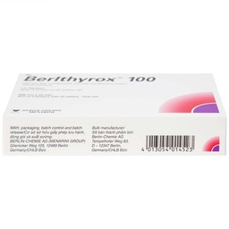 Thuốc Berlthyrox 100 Menarini điều trị thiểu năng tuyến giáp (4 vỉ x 25 viên)