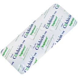 Thuốc Colchicin 1mg Traphaco phòng tái phát viêm khớp do gút và điều trị dài ngày bệnh gút (1 vỉ x 20 viên)