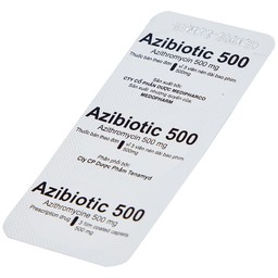 Thuốc Azibiotic 500 Medipharco điều trị nhiễm khuẩn (2 vỉ x 3 viên)