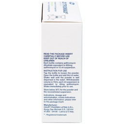 Bột pha hỗn dịch uống Zitromax 200mg/5ml Pfizer điều trị các chứng nhiễm khuẩn (15ml)