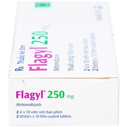 Thuốc Flagyl 250mg Sanofi điều trị nhiễm khuẩn (2 vỉ x 10 viên)