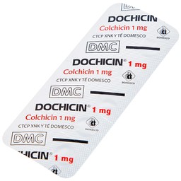 Thuốc Dochicin 1mg Domesco điều trị bệnh gút cấp tính (20 viên)