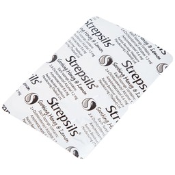 Viên ngậm Strepsils Soothing mật ong & chanh giảm đau họng (2 vỉ x 12 viên)