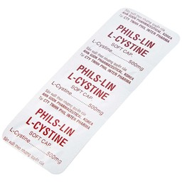Viên nang mềm L-Cystine 500mg Phils Lin hỗ trợ điều trị viêm da do thuốc, sạm da, tàn nhang (12 vỉ x 5 viên)
