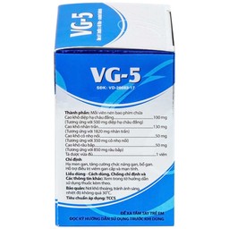 Thuốc VG-5 Danapha điều trị hạ men gan, viêm gan (40 viên) 