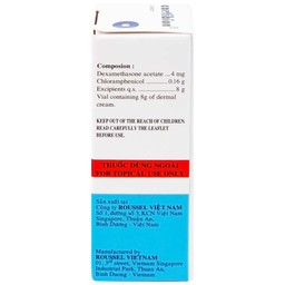 Kem thoa da Cortibion Roussel điều trị chàm, vết côn trùng cắn, viêm da tiếp xúc, viêm da dị ứng (8g)