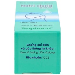 Thuốc nhỏ mắt, mũi Natri Clorid 0,9% Traphaco giảm nghẹt mũi, chảy mũi, viêm mũi dị ứng (10ml)