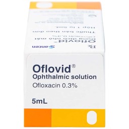 Thuốc nhỏ mắt Oflovid Santen điều trị viêm bờ mi, viêm túi lệ, lẹo, viêm kết mạc, viêm sụn mi (5ml)