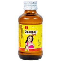 Siro Decolgen Untied điều trị các triệu chứng cảm thông thường, viêm mũi dị ứng (60ml)