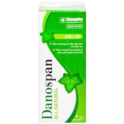 Dung dịch Danospan Danapha điều trị viêm đường hô hấp cấp tính có kèm ho (100ml)