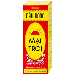 Dầu nóng Mặt Trời OPC điều trị nhức mỏi, tê thấp, đau lưng, cảm mạo, cúm (60ml)