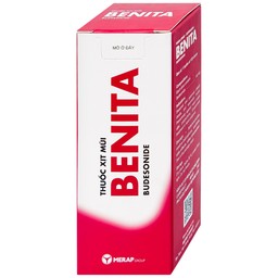 Thuốc xịt mũi Benita Merap điều trị viêm mũi dị ứng, polyp mũi (120 liều)