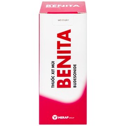 Thuốc xịt mũi Benita Merap điều trị viêm mũi dị ứng, polyp mũi (120 liều)