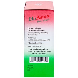 Siro HoAstex OPC điều trị ho, giảm ho trong viêm họng, viêm phế quản (90ml)