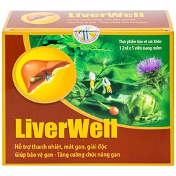 Viên uống LiverWell Navi hỗ trợ thanh nhiệt, mát gan, giải độc (12 vỉ x 5 viên)