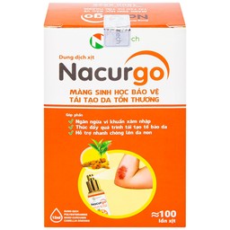 Dung dịch xịt tạo màng sinh học Nacurgo Newtech bảo vệ da tổn thương 12ml