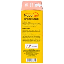 Dung dịch xịt tạo màng sinh học Nacurgo Newtech bảo vệ da tổn thương 12ml