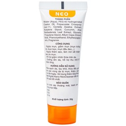 Gel Nghệ Nano NeoCurma ngừa mụn, ngừa sẹo, mờ vết thâm (20g)