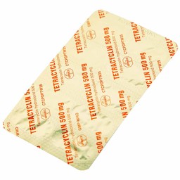 Thuốc  Tetracyclin 500mg Uphace điều trị nhiễm khuẩn đường hô hấp (10 vỉ x 10 viên)