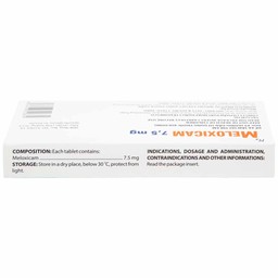 Thuốc Meloxicam 7.5mg điều trị viêm xương khớp, viêm cột sống (2 vỉ x 10 viên)