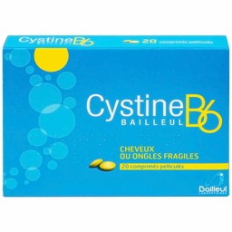 Thuốc Cystine B6 500mg Galeniques Vernin điều trị các bệnh lý liên quan đến tóc và loạn dưỡng móng (20 viên)