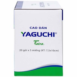 Cao dán Yaguchi Tatra giảm đau, kháng viêm trong các cơn đau vai, đau lưng (5 miếng)