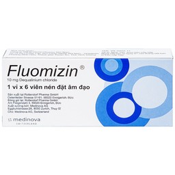 Viên đặt âm đạo Fluomizin Medinova điều trị nhiễm nấm âm đạo, nhiễm khuẩn âm đạo (1 vỉ x 6 viên)