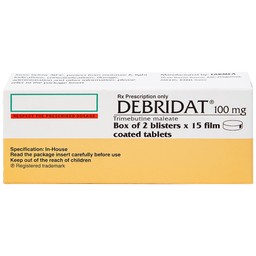 Thuốc Debridat 100mg Pfizer điều trị triệu chứng đau, rối loạn nhu động ruột và khó chịu đường ruột (30 viên)