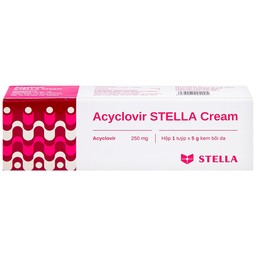 Kem bôi da Acyclovir Stella Cream (5g) điều trị nhiễm virus Herpes simplex
