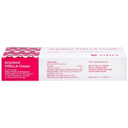 Kem bôi da Acyclovir Stella Cream (5g) điều trị nhiễm virus Herpes simplex