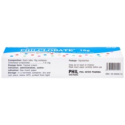 Kem bôi da PhilClobate Phil Inter Pharma điều trị viêm da, chàm, chàm dị ứng (15g)