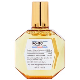 Thuốc nhỏ mắt Rohto Antibacterial điều trị lẹo mắt, viêm kết mạc, viêm mi mắt (13ml)