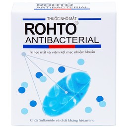 Thuốc nhỏ mắt Rohto Antibacterial điều trị lẹo mắt, viêm kết mạc, viêm mi mắt (13ml)
