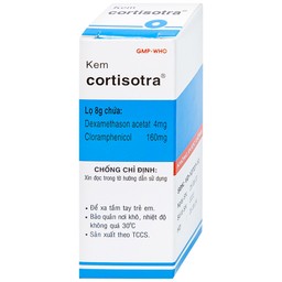 Kem Cortisotra S.Pharm điều trị ngứa do dị ứng, nổi mẩn, mụn trứng cá (8g)