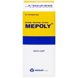 Thuốc Mepoly Merap dùng cho viêm kết mạc, mi mắt, viêm mũi, viêm tai (10ml)
