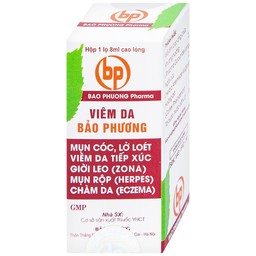 Thuốc Viêm Da Bảo Phương điều trị mụn cóc, lở loét viêm da tiếp xúc giời leo (8ml)